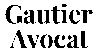 logo gautier avocat police noire